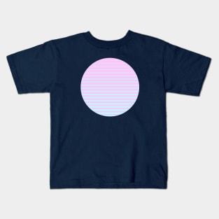 Minimalist Abstract Pastel Sun Kids T-Shirt